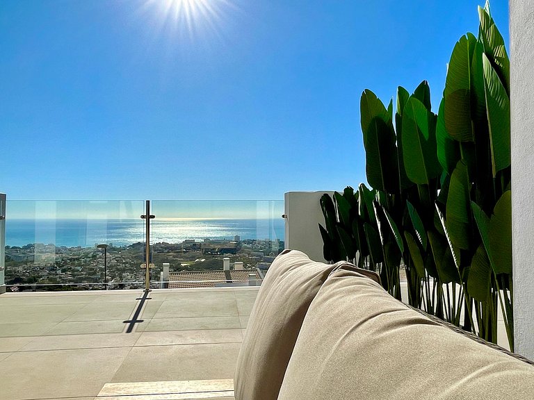 Ático vacacional Bayview Benalmádena con jacuzzi