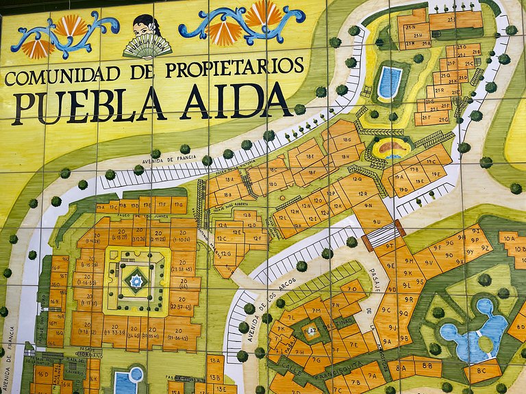 Casa de vacaciones en Puebla Aida Mijas Golf con terrazas