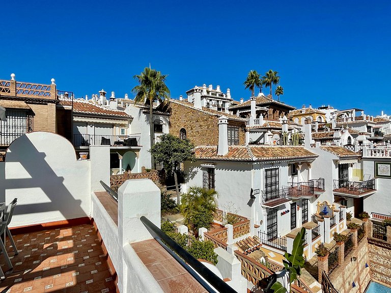 Casa de vacaciones en Puebla Aida Mijas Golf con terrazas