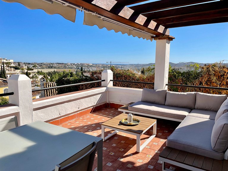 Casa de vacaciones en Puebla Aida Mijas Golf con terrazas