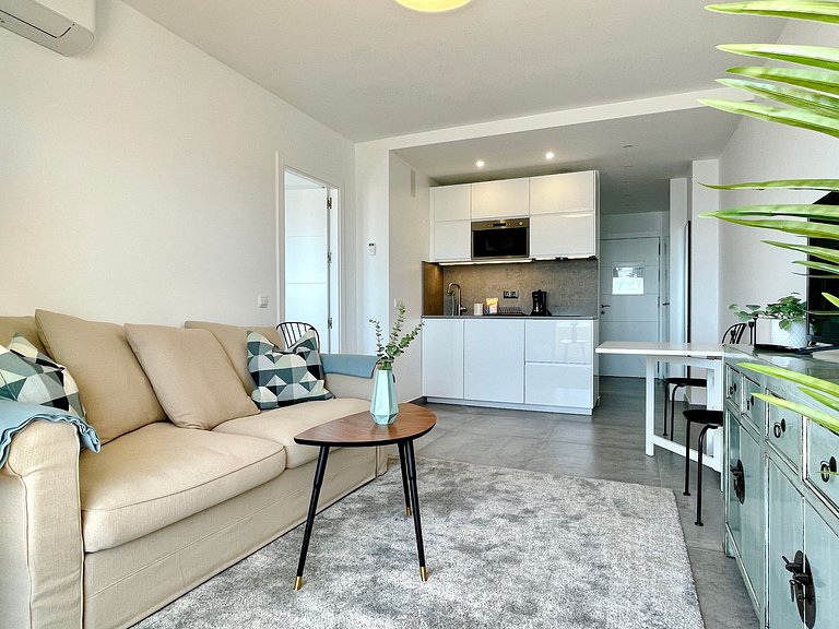 Beachfront top modern lägenhet på Stella Maris med havsutsik